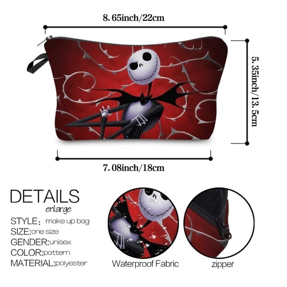 Nightmare Before Christmas Makeup Bag - Picture 2 of 6